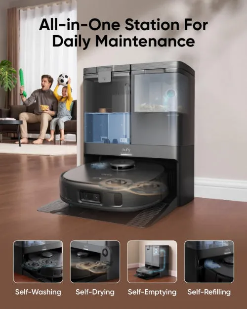 Anker Eufy Robat Vacuum X10 Pro Omni, 8000Pa, Black