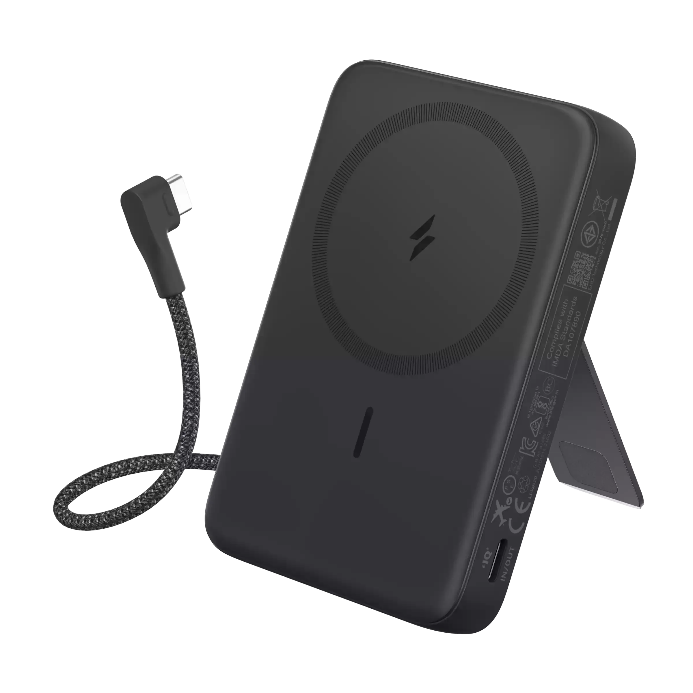 Anker Zolo Magnetic Power Bank (10K 30W Built-In Usb-C Cable) Black Flash Offer Today