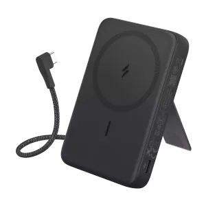 Anker Zolo Magnetic Power Bank (10K 30W Built-In Usb-C Cable) Black Flash Offer Today