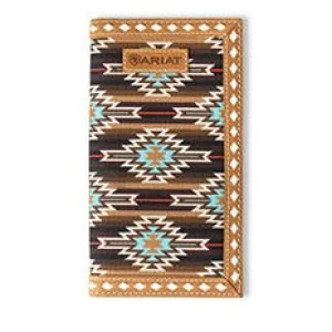 MustHave Deal Grab It Now Ariat Men'S Southwest Diamond Fabric Rodeo Wallet