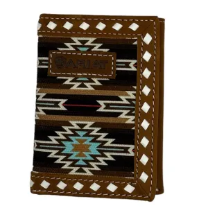 Ariat Men'S Southwest Diamond Tri-Fold Wallet In Multicolor Weekend Flash Offer Shop Grab Now