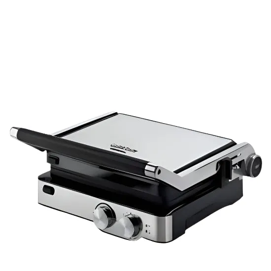 Ariete Grill Non-Stick Removable Grill Plates, 2000Watts, Stainless Steel