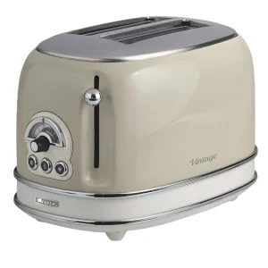 Ariete Toaster 2Slices, Toasting Levels Functions, Delete & Defrost &Heating, 810Watts, Beige