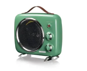 Ariete Vintage Fan Heater Retro, 1000Watts, Green