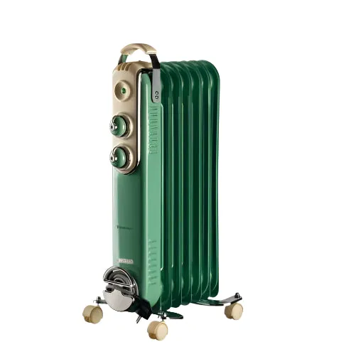 Ariete Vintage Radiator 7 Fins, 1500Watts, Green