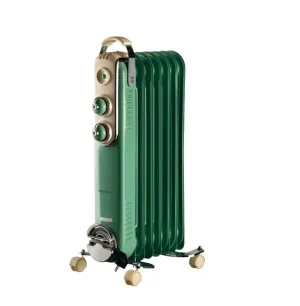 Ariete Vintage Radiator 7 Fins, 1500Watts, Green