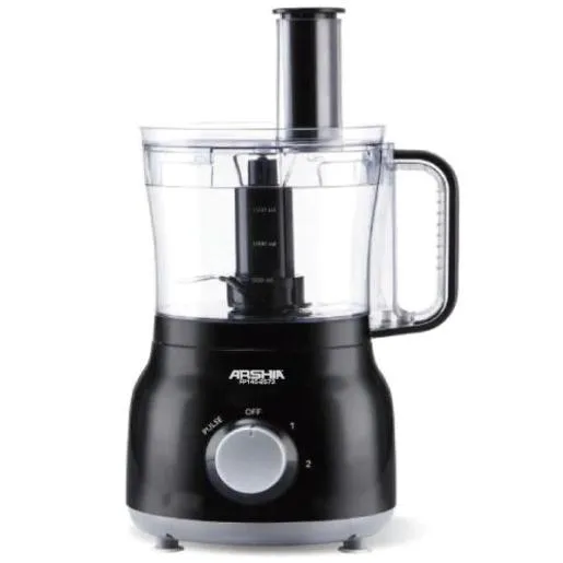 Arshia Food Proccesser 800Watt / 2 Liter Capacity / Grating Kneading Mashing Chopping Slici
