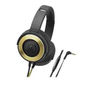 Sale Ending Soon Flash Discount Today Audio-Technica Ath-Ws550Is Black/Gold Solid Bass With In-Line Controls
