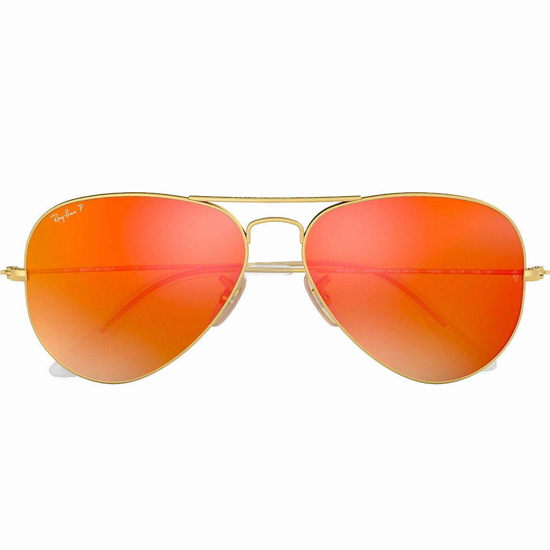 Aviator M - Matte Gold/Mirror Red Exclusive Online Offer