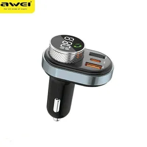 Todays Best Deal Best Deal Online Awei C-843 Fast Car Charger With Fm & Bluetooth Call