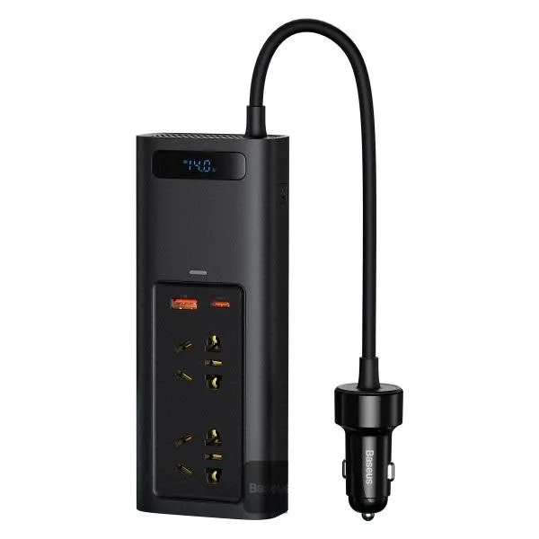 Hot Sale Today Baseus In-Car Inverter 150W (220V Cn/Eu) Black