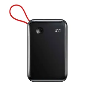 Clearance Event Baseus Mini S Digital Display 3A Power Bank 10000Mah With Lightning Cable