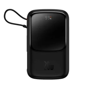 Baseus Qpow Pro Digital Display Fast Charge Power Bank 10000Mah 20W Iphone Edition - Black Instant Savings Deal Limited Time Discount