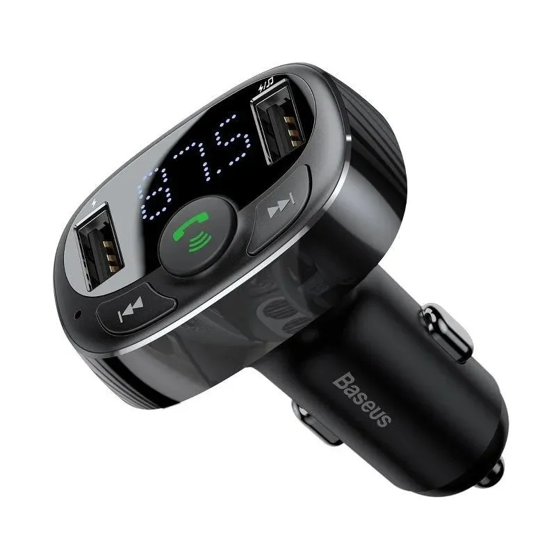 Sale Ending Soon Baseus S-09A Bluetooth Fm Transmitter With Usb 3.4A Charger