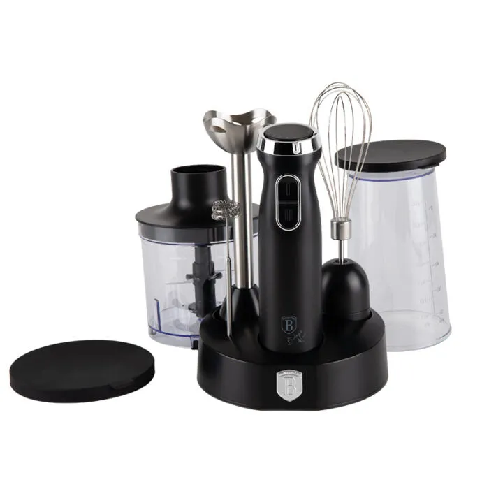 Belinger Haus Hand Blender 6Pcs Set, Black