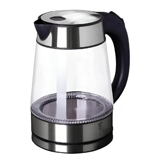 Berlinger Electric Glass Jar, 1.7Lit, Black Silver