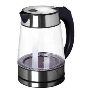 Berlinger Electric Glass Jar, 1.7Lit, Black Silver