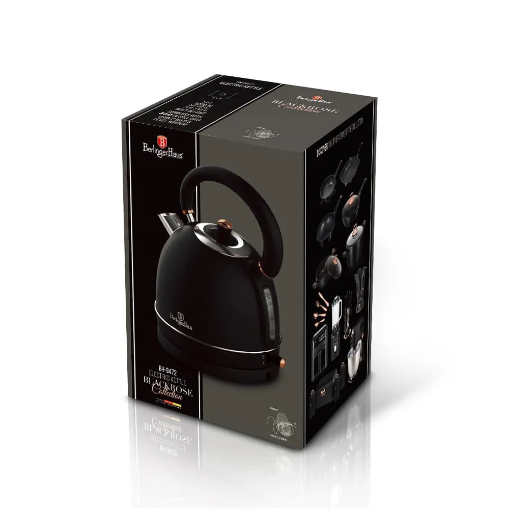 Berlinger Electric Kettle Dome, 1.8Lit, Black Rose