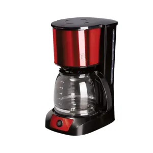 Berlinger Haus American Coffee Maker, 12Cups, Water Tank 1.5Lit, 800Watts, Red