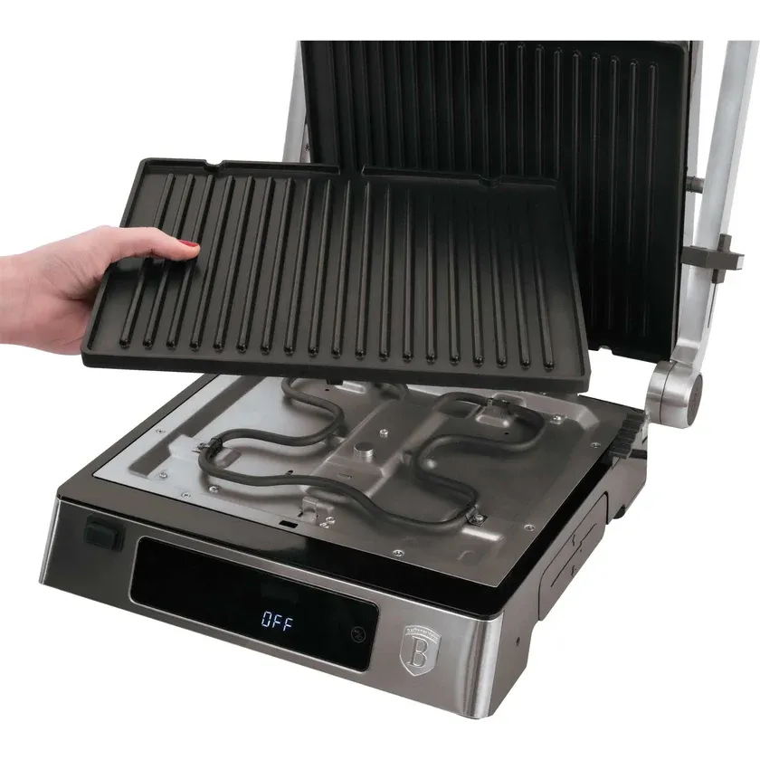 Berlinger Haus Electric Digital Grill, 2000Watts, Stainless steel