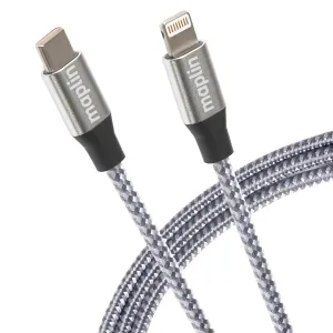 Dont Wait Save Today Limited Stock Deals Maplin Lightning To Usb-C 20W High Speed Braided Cable - Silver, 3M