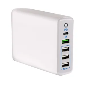 Big Sale Today MustHave Clearance Maplin 5 Port (1X Usb-C Pd / 4X Usb-A 3.0 Qc) 20W High Speed Usb Charger With 1.6M Cable
