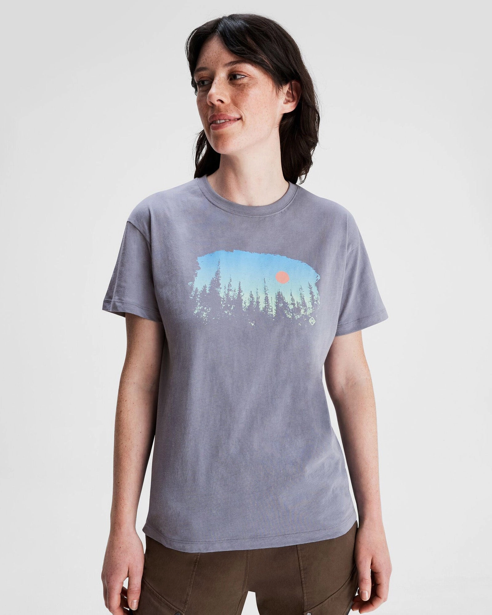 Women'S Tree Line Organic Cotton T-Shirt - Dark Haze Best Price Online Shop Todays Picks