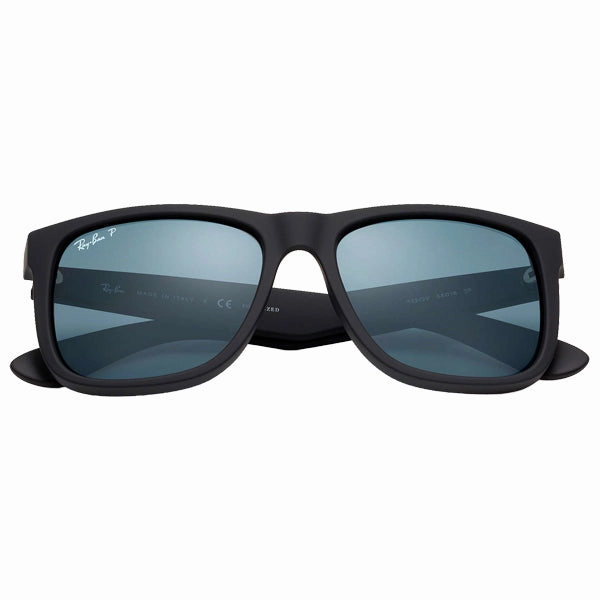 Todays Hot Savings Gift Ideas Galore Justin - Black Rubber/Dark Blue Polarized