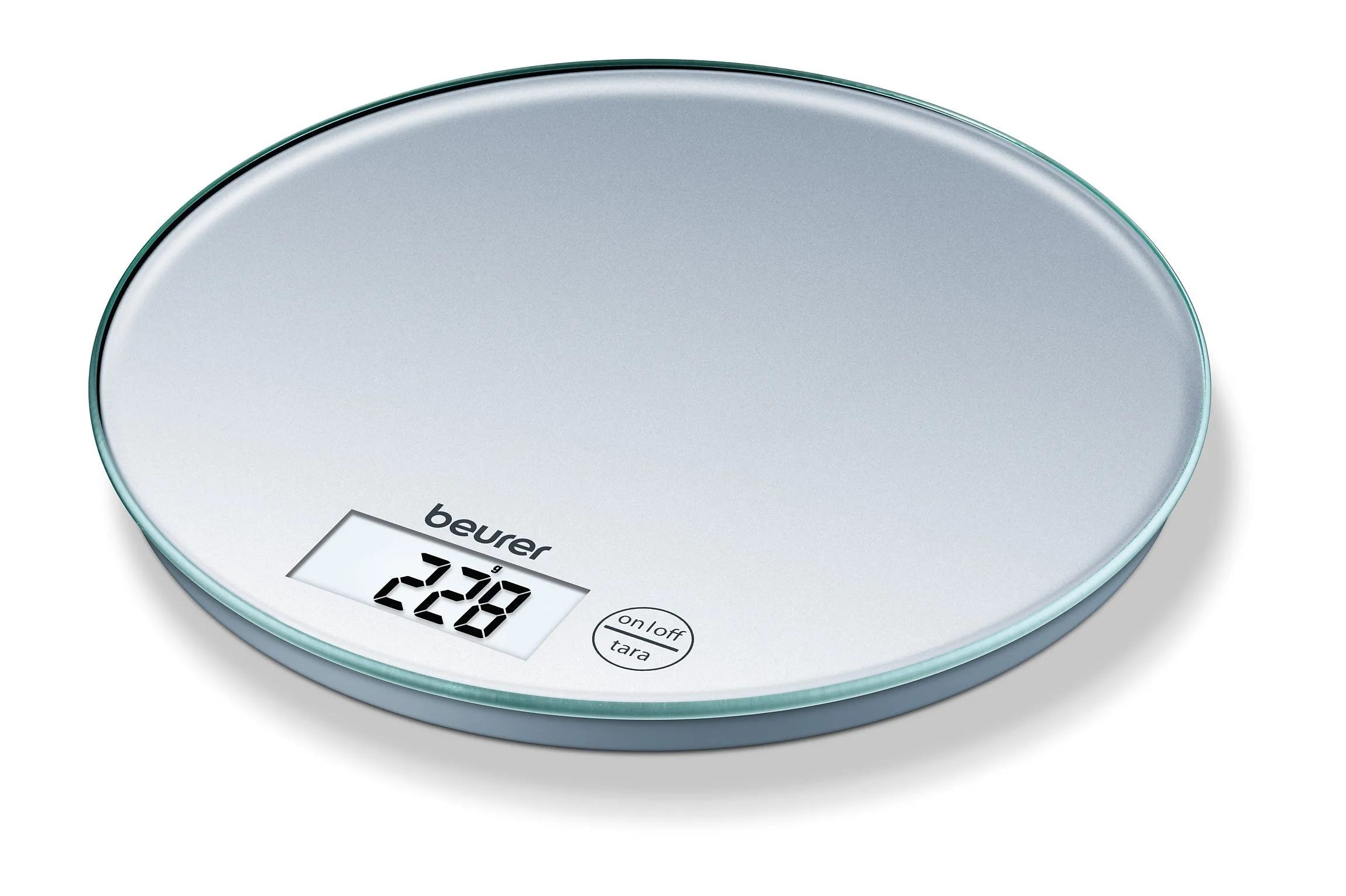 Beurer Kitchen Scale Glass An Elegant Round Glass Kitchen Scale Weighing Up To 5 K