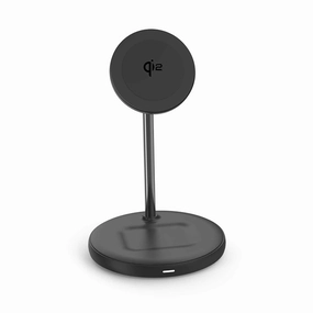 Bewcqi22In1 Qi2 2-In-1 Wireless Charging Stand 15W Magsafe-Compatible Black Save More Now