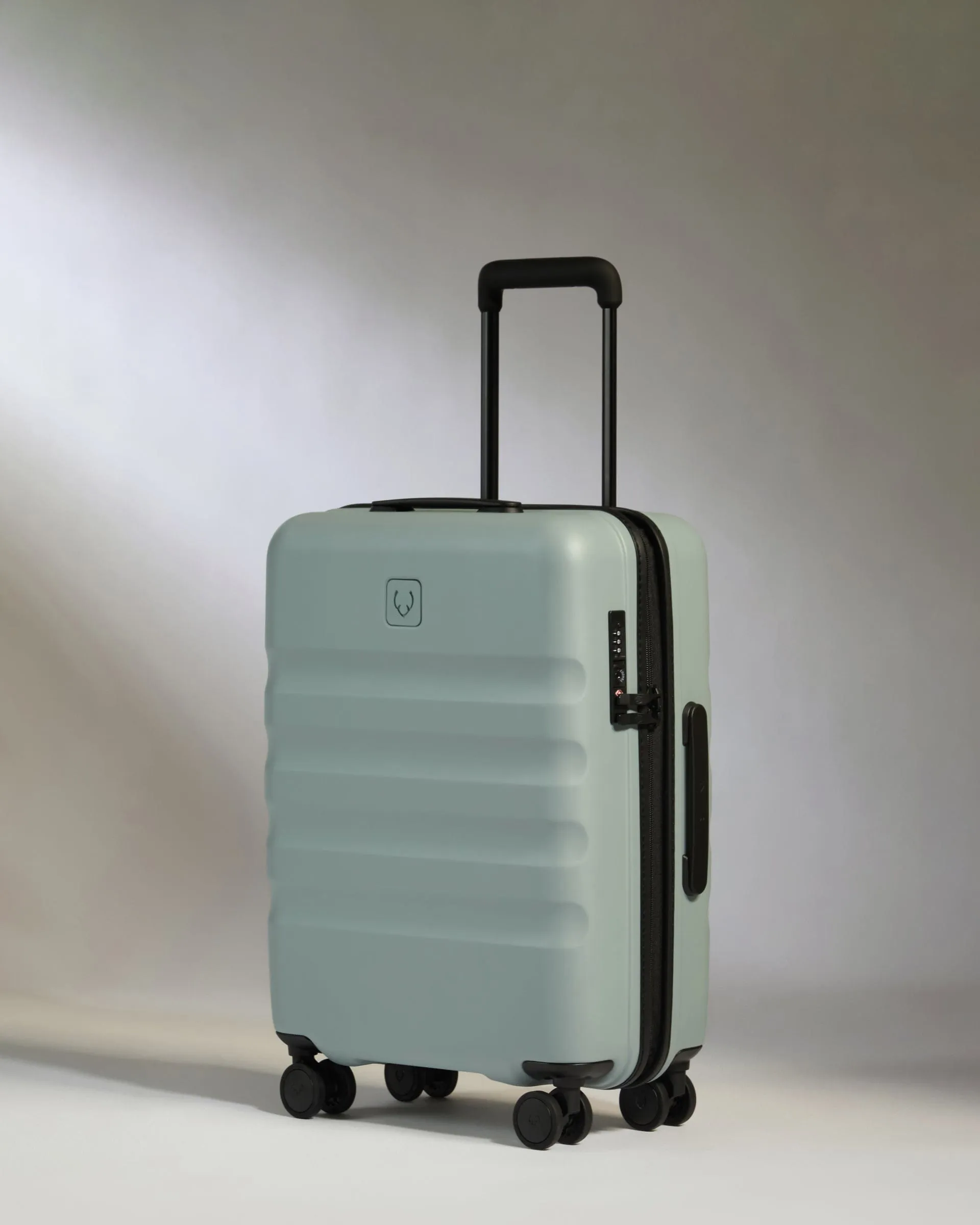 Cabin Suitcase In Mist Blue - Icon Stripe Deal of the Day Grab the Deal Now