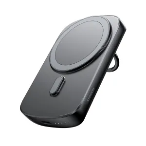 Joyroom Jr-W030 20W Magnetic Wireless Power Bank With Ring Holder 6000Mah - Black Gift Ideas Galore