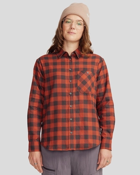 Fyfe Women'S L/S Shirt - Redwood Gingham Flash Sale Alert Flash Discount Today