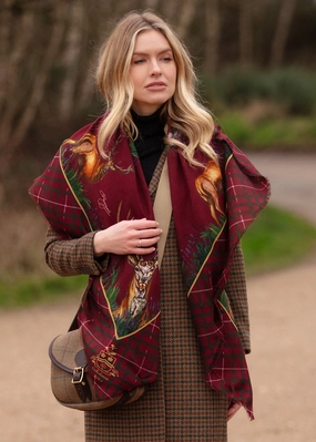 Trending Now Offer Caledonia Wool Silk Shawl Scarf