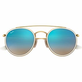 EndofWeek Deals Dont Miss Out Round Double Bridge - Polished Gold/Blue Flash