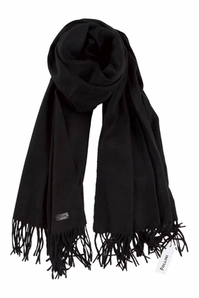 Black Cashmere Scarf / Wrap - Pollini MustShop Sale