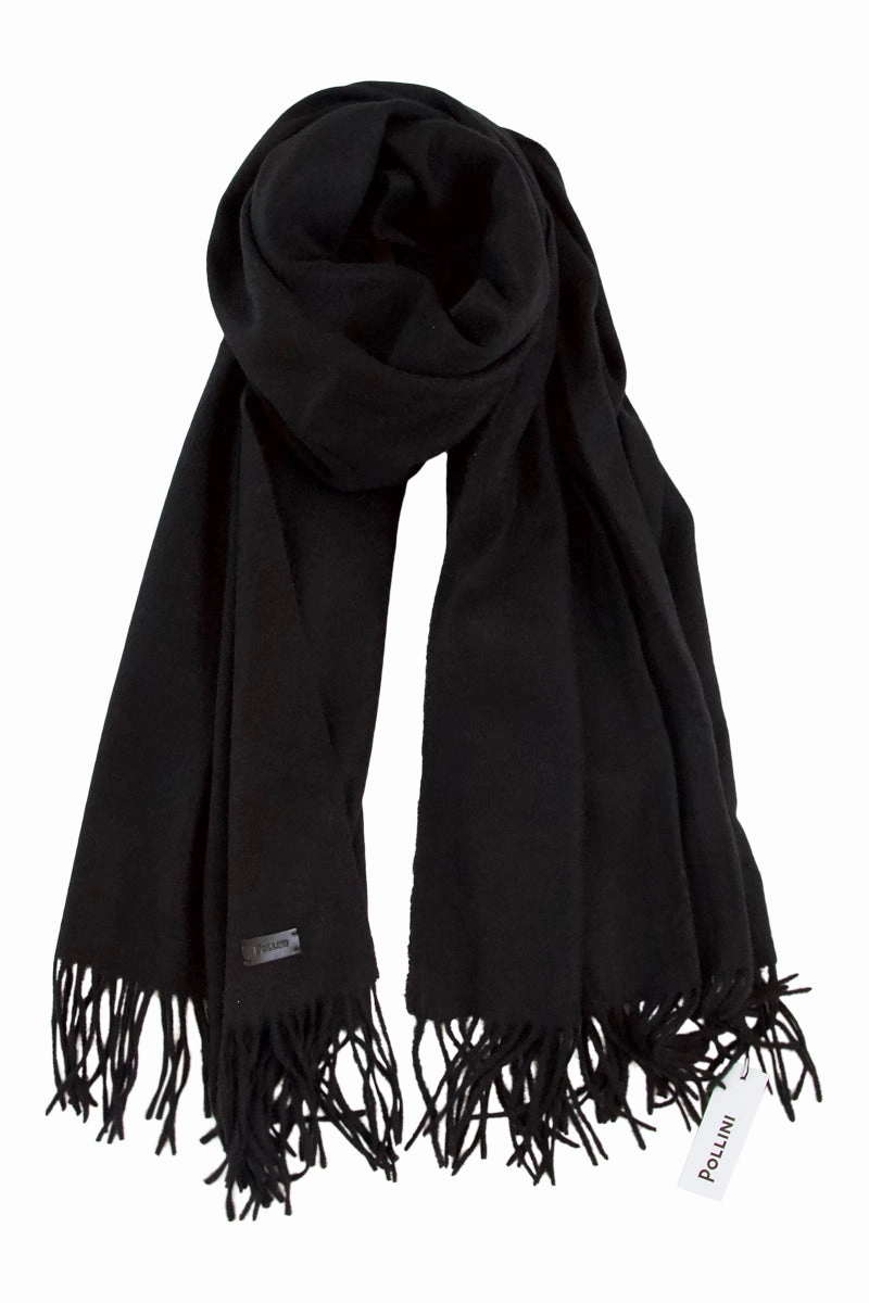 Black Cashmere Scarf / Wrap - Pollini MustShop Sale