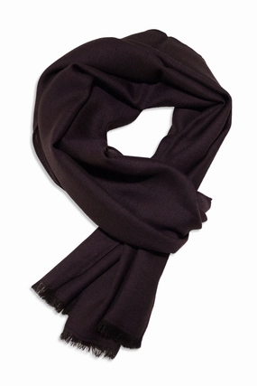 Black Cashmere Scarf In Herringbone Weave Today Only Offer