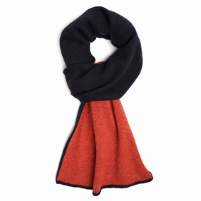 Shop Save Today Blue And Orange Two-Tone Cashmere Neck Warmer