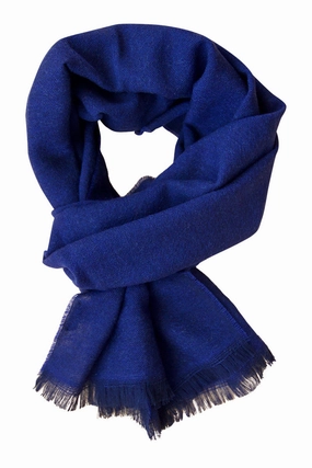 Blue Cashmere Scarf Hot Pick Online Last Chance Steal
