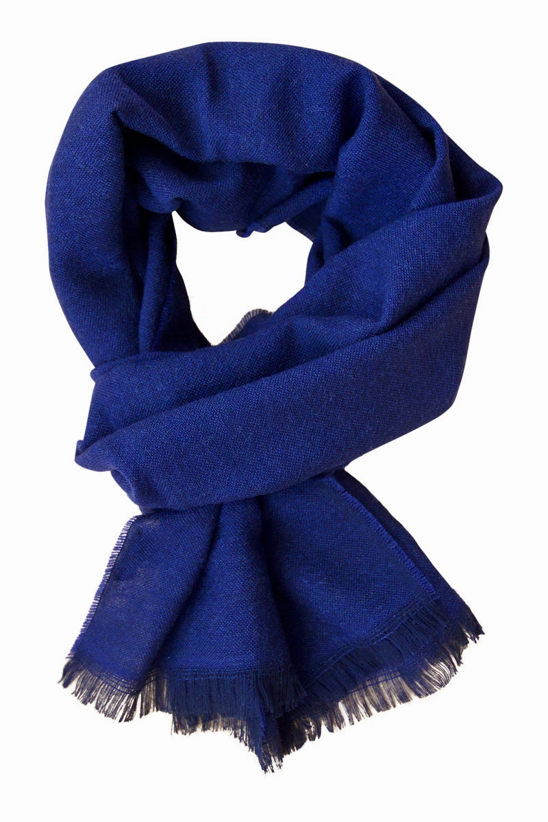 Blue Cashmere Scarf Hot Pick Online Last Chance Steal