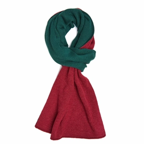 Trending Deals Today Burgundy And Green Two-Tone Cashmere Neck Warmer