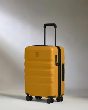 Weekend Specials Cabin Suitcase In Mustard Yellow - Icon Stripe