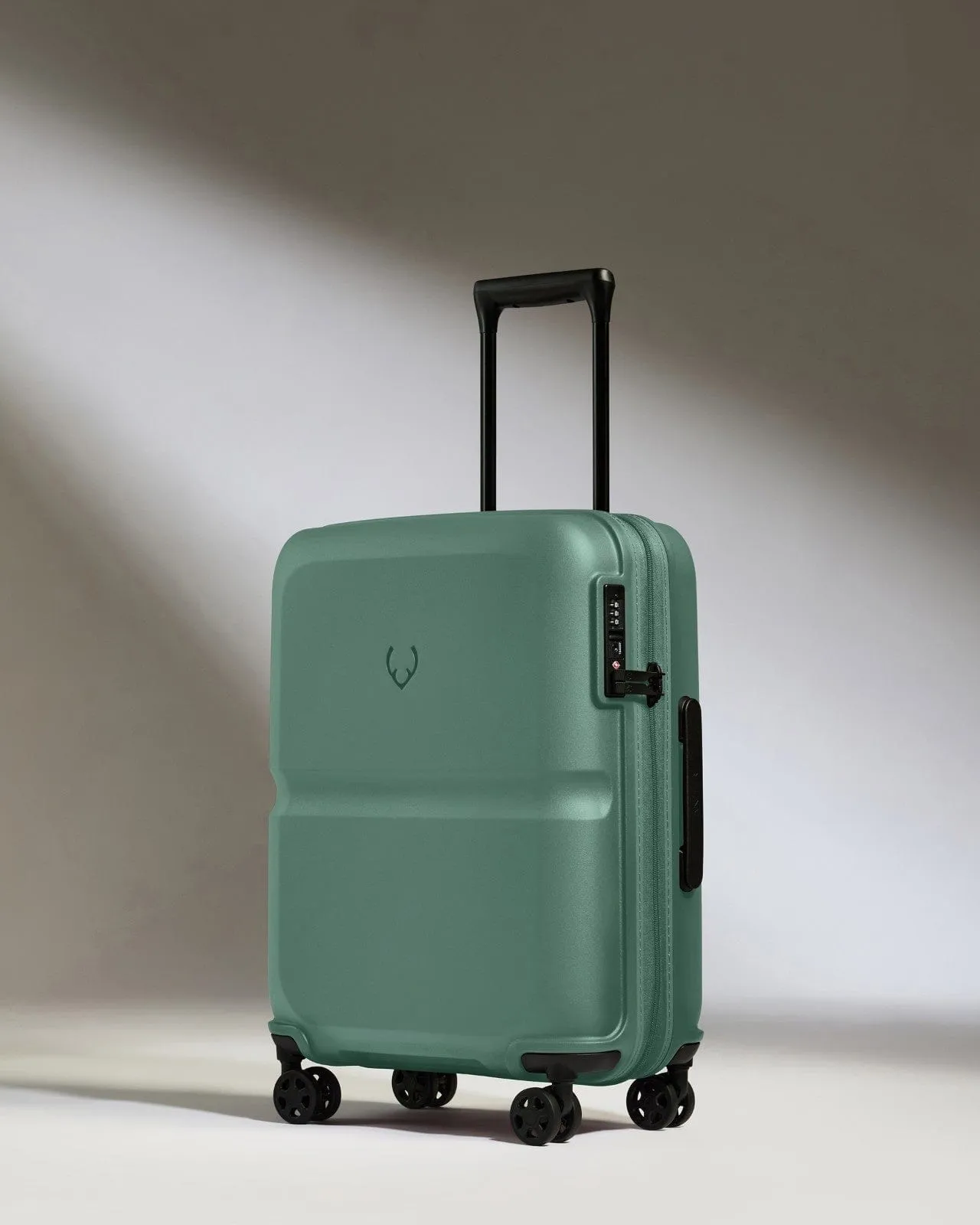 Big Savings Alert Cabin Suitcase In Seagrass Green - Single Stripe
