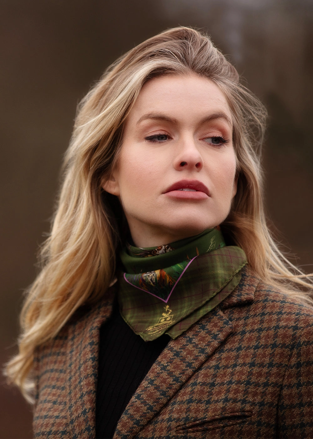 Caledonia Medium Silk Scarf Daily Clearance Deal Flash Sale Now