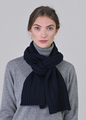 Cashmere Cable Scarf Shop the Best Deals