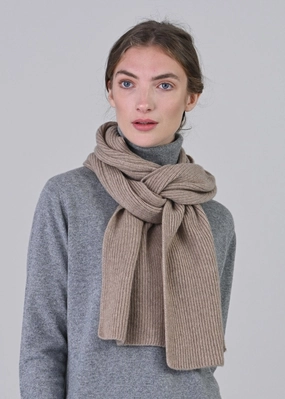 Big Savings Alert Cashmere Ribbed Scarf