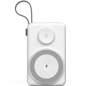 Hot Picks Today Choetech B695 10000Mah Pd15W 3 In 1 Magnetic Wireless Power Bank White/Grey