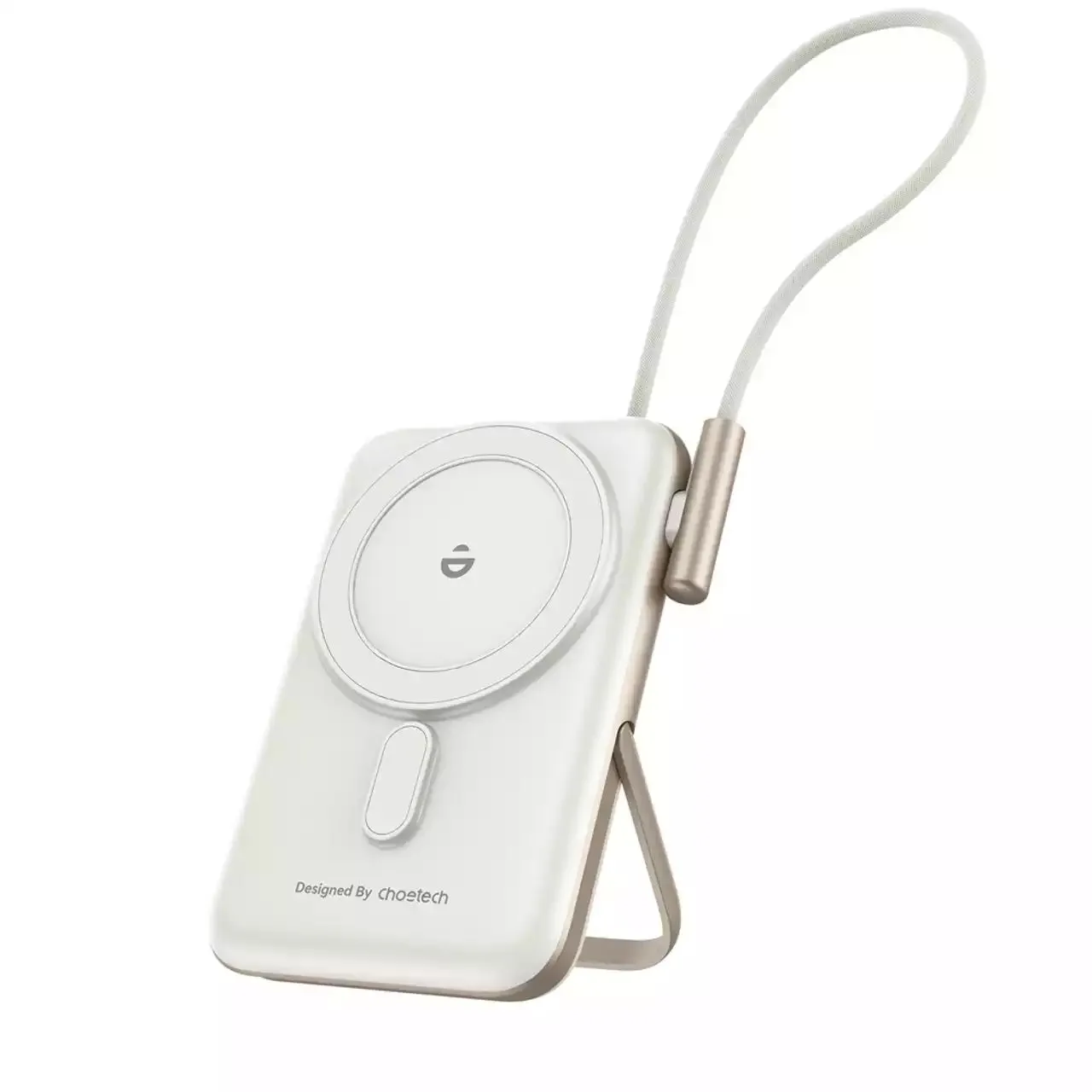 Choetech B735 10000Mah 20W Magleap Wireless Power Bank White With Phone Holder & Build-In Cable Mega Hot Offer Todays Trending Deals