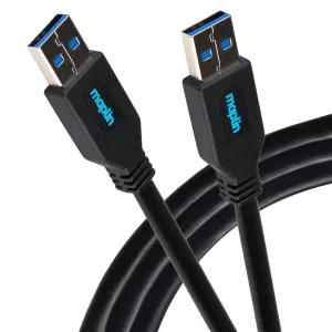 Maplin Usb-A 3.0 To Usb-A 3.0 Super Speed 5Gbps Cable - Black, 3M Sweet Deal Today